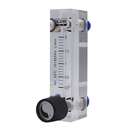 B Baosity Flow Meter, Gas Flow Meter, Oxygen/Air Flow Meter, Panel Type, Air Flow Meter, 0.2-2L
