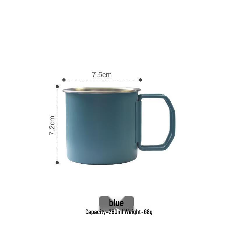 Minna Portable Stainless Steel Folding Camping Cup (2-Pack)