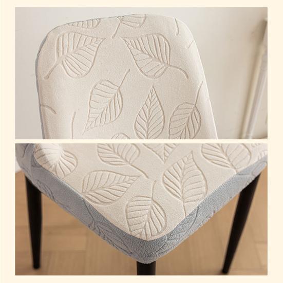 Chair Cover Dustproof Stretchable Soft Fabric Prevent Cat Scratching Elastic Bottom Anti-slip Chair Protective Sleeves for Dinning Chair
