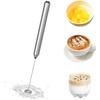 Milk Frother Handheld Battery Operated Mini Mixer Electric Foam Maker for Coffee Stainless Steel Milk Foamer for Coffee