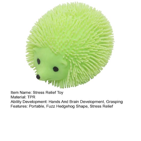 Fuzz Hedgehog Squeeze Toy Stress Relief Fuzzy Animal Squeeze Fidget Toy Focus Aid Relaxation Anxiety Relieving Hand