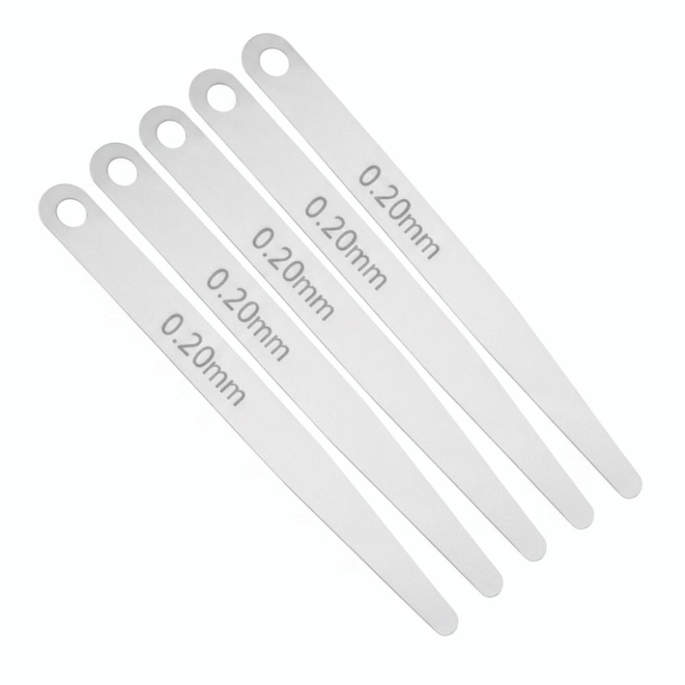 5pcs Stainless Steel Thickness Gauge Metric Filler Measuring Tool Feeler Gauge  Measuring Space