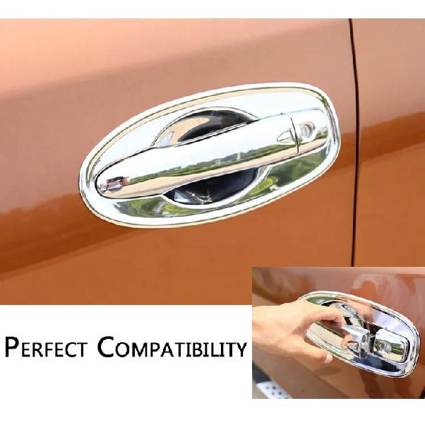 For Nissan X Trail 2015 T32 Luxurious Chrome Door Handle Cover 2013 2014 MK3 X-Trail Rogue Accessories Stickers Car Styling