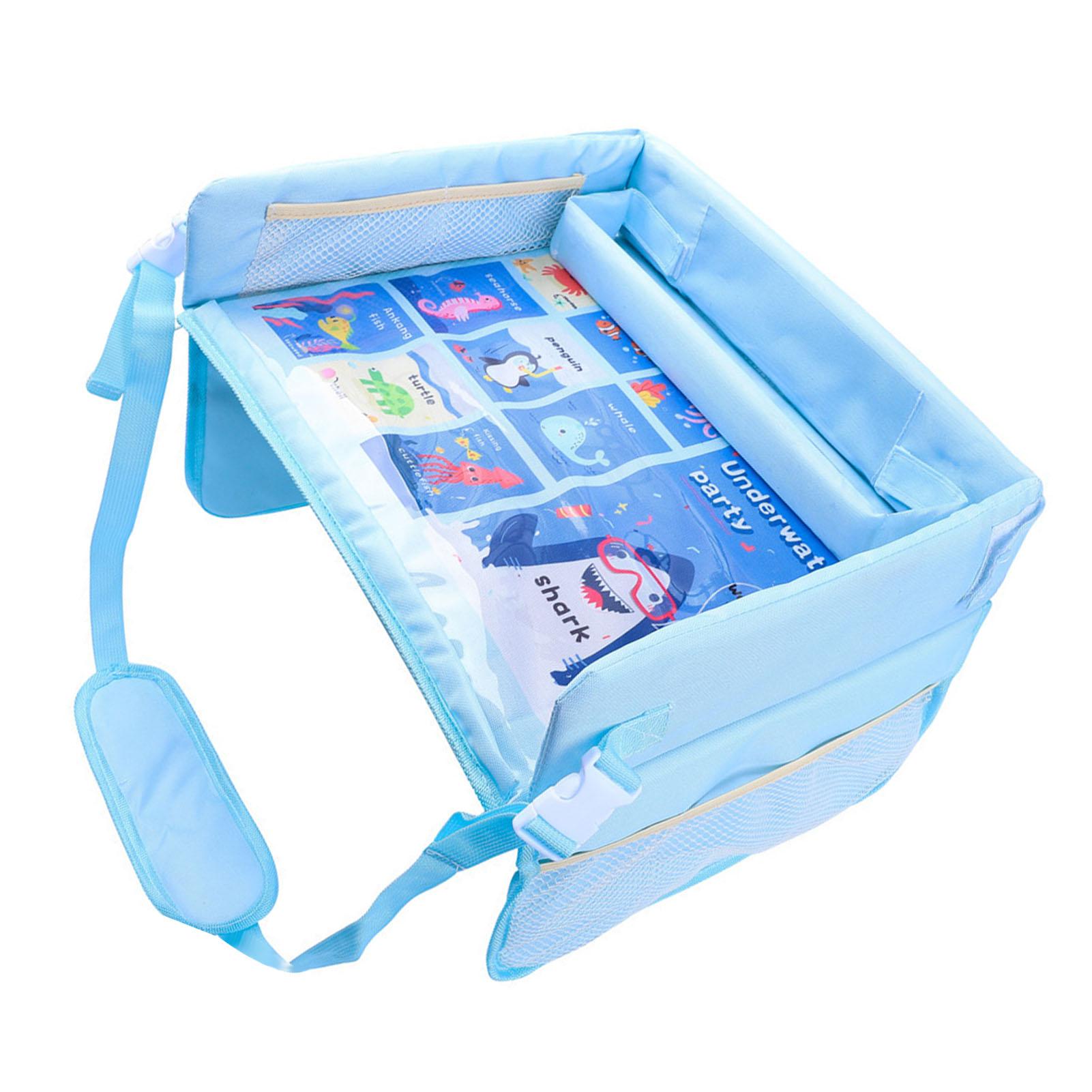 

Детский дорожный поднос с мультяшным рисунком, водонепроницаемый многофункциональный поднос для автокресла, поднос для детского сиденья, автомобили