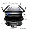 Invisible Stand Metal Tri-Proof Phone Case for iPhone 17/16Pro, Sliding Window Drop-Proof Protective Cover.
