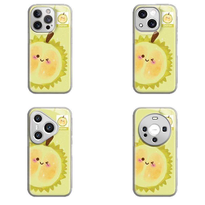 Durian Expression for Apple 16promax Cartoon Women for IPhone Case 15 New 14pm Hydrogel Case