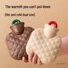 Winter Mini Plush Hot Water Bottle Hand Warmer, Explosion-Proof, Anti-Scald, Small Size for Women