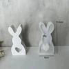 Easter Cute Rabbit Silicone Moulds Gypsum Car Mounted Incense Expanding Gypsum Decoration Mold Aromatherapy Candle Resin Molds