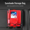 Multifunctional Car Sun Visor Organizer: Glasses, Cards & Receipts Holder