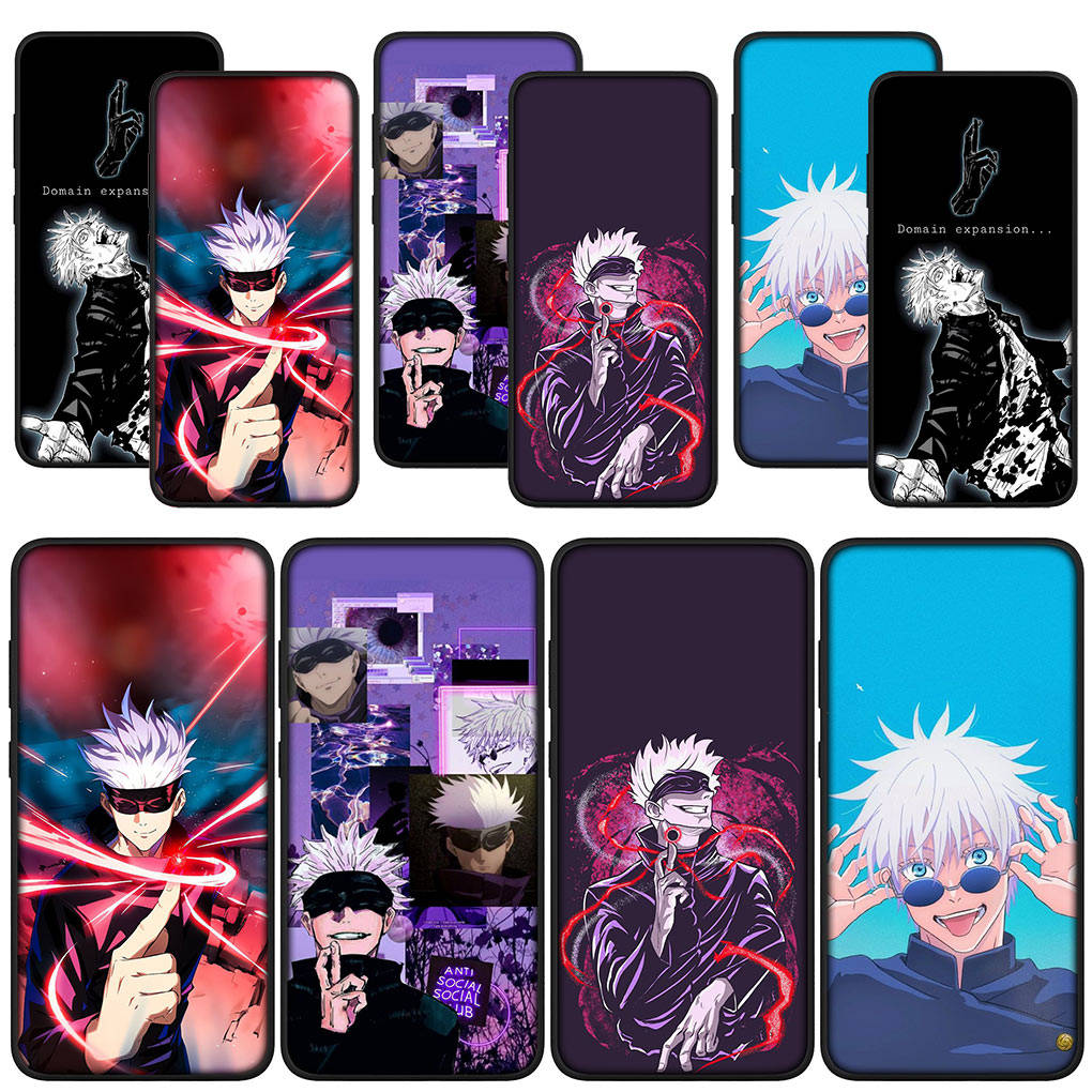 

for Samsung Galaxy S24 S23 iPhone 15 14 Xiaomi Redmi Note 13 12 11 Pro Max X 8 7 9 10 XR OPPO Huawei Phone Case Cool Gojo Satoru Cute Jujutsu Kaisen