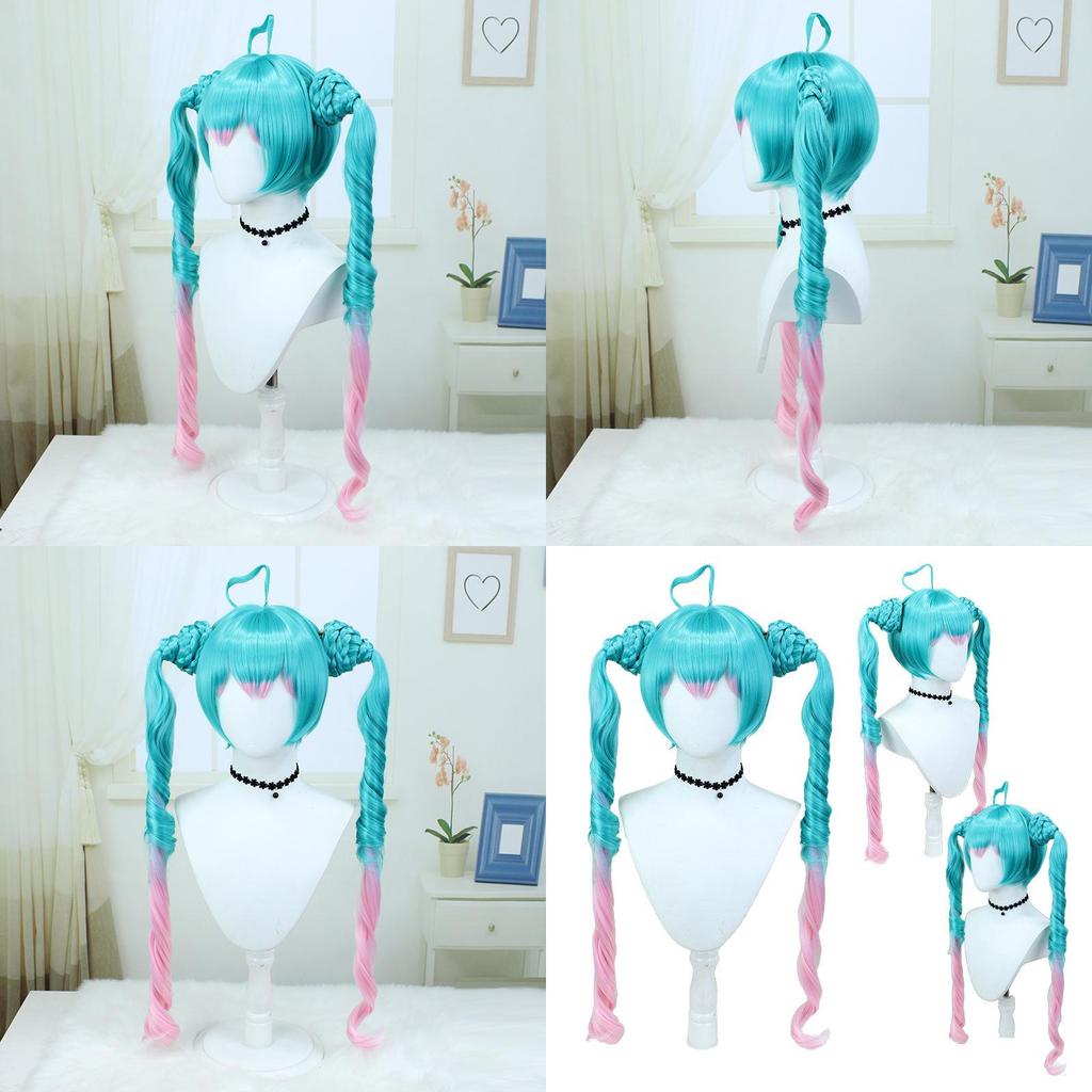 Cosplay Wig Vibrant 100cm High-temperature Fiber For Anime Fans