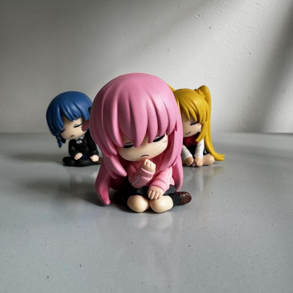 Bocchi The Rock! Sleeping Series Gashapon Toys Hitori Gotoh Ikuyo Kita Nijika Ijichi Ryo Yamada Lovely Figure Model Toys