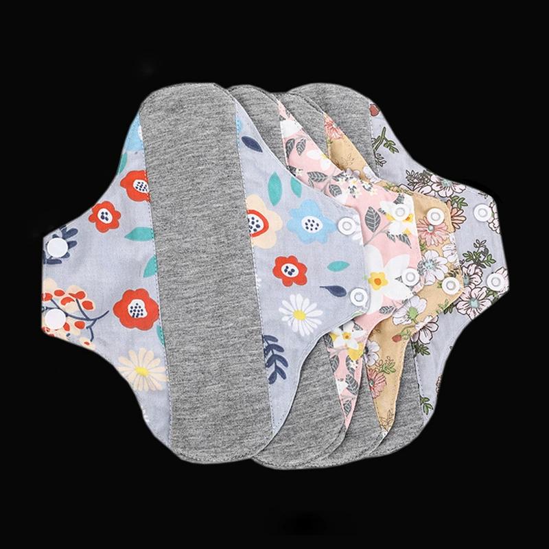 1Pcs 18/23Cm Anti-Slip Graphene Antimicrobial Sanitary Pads Reusable Care Pads Breathable Maternity Menstrual Pads For Women