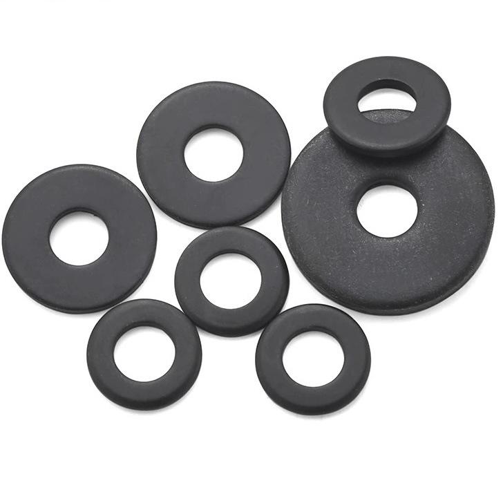 Shuntian High Strength Black Flat Washer: Grade 4.8 & 12.9 for M3 to M12 Screws