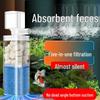 Silent Aquarium Filter: Submersible 3-in-1 Water Purifier, Circulator, and Oxygen Pump with Poop Suction Feature.