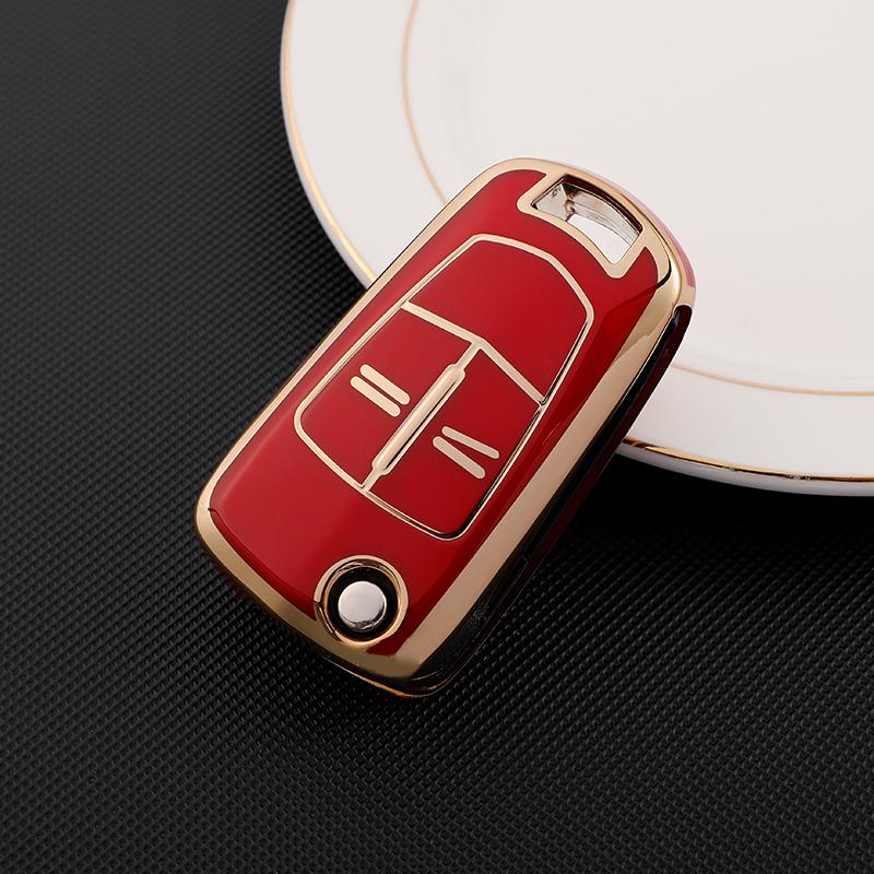 Car Flip Key Case Cover for Vauxhall Opel Astra H Corsa D Vectra C Zafira Astra Vectra Signum 2 Button Fob Holder Accessories