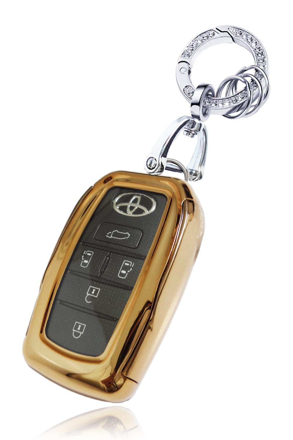 

Чехол для смарт-ключа MKMC, материал ТПУ, автомобиль Toyota, новая модель Voxy Noah 90 серии, Free Size золотой