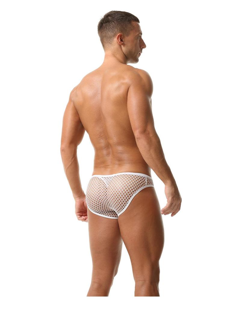Men's Large Mesh Triangle Briefs - Quick-Drying, Comfortable, European-American Style
