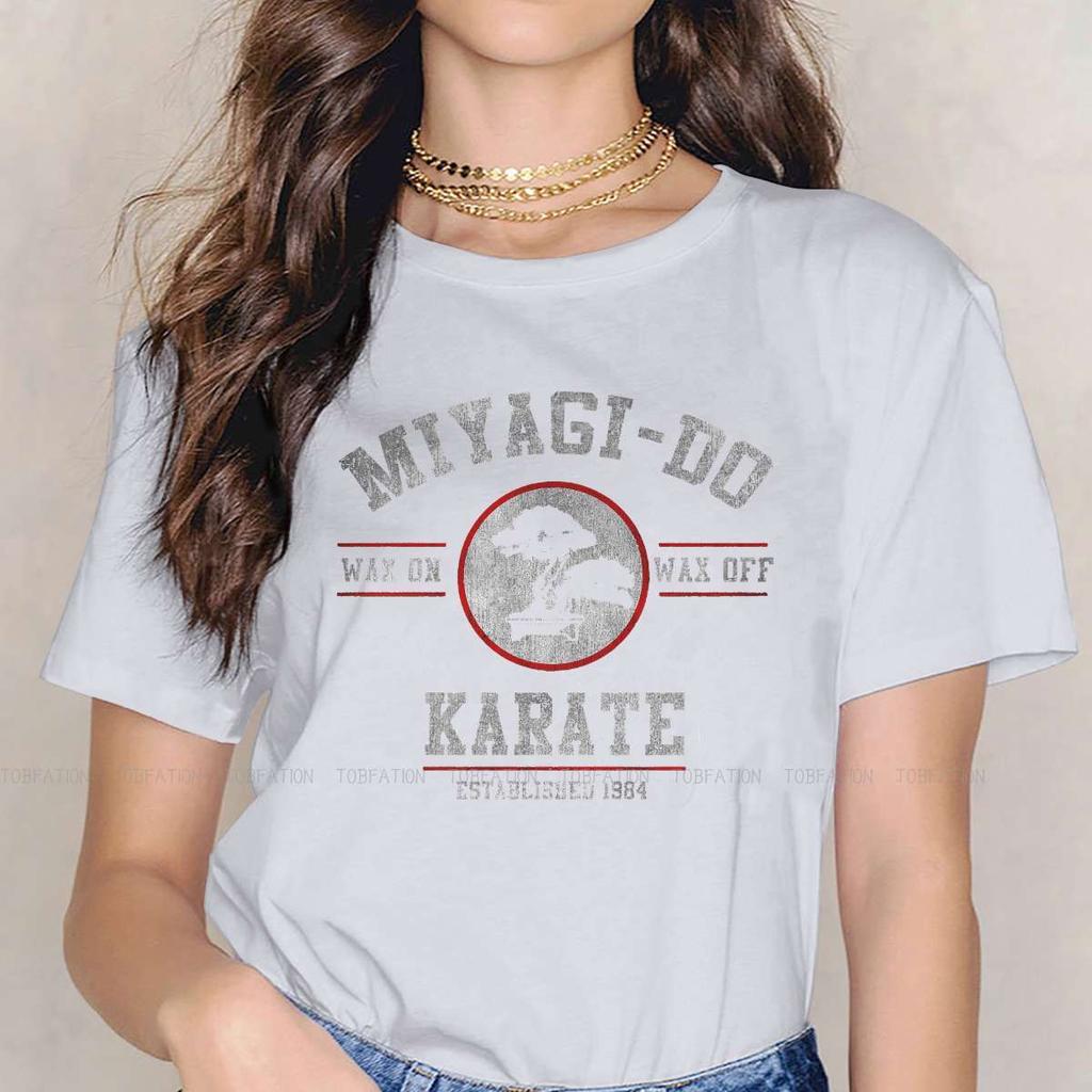 Miyagi  Women Clothing Cobra Kai Graphic Print Female Tshirts Vintage Graphic Loose Tops Tee Kawaii Girls Streetwear