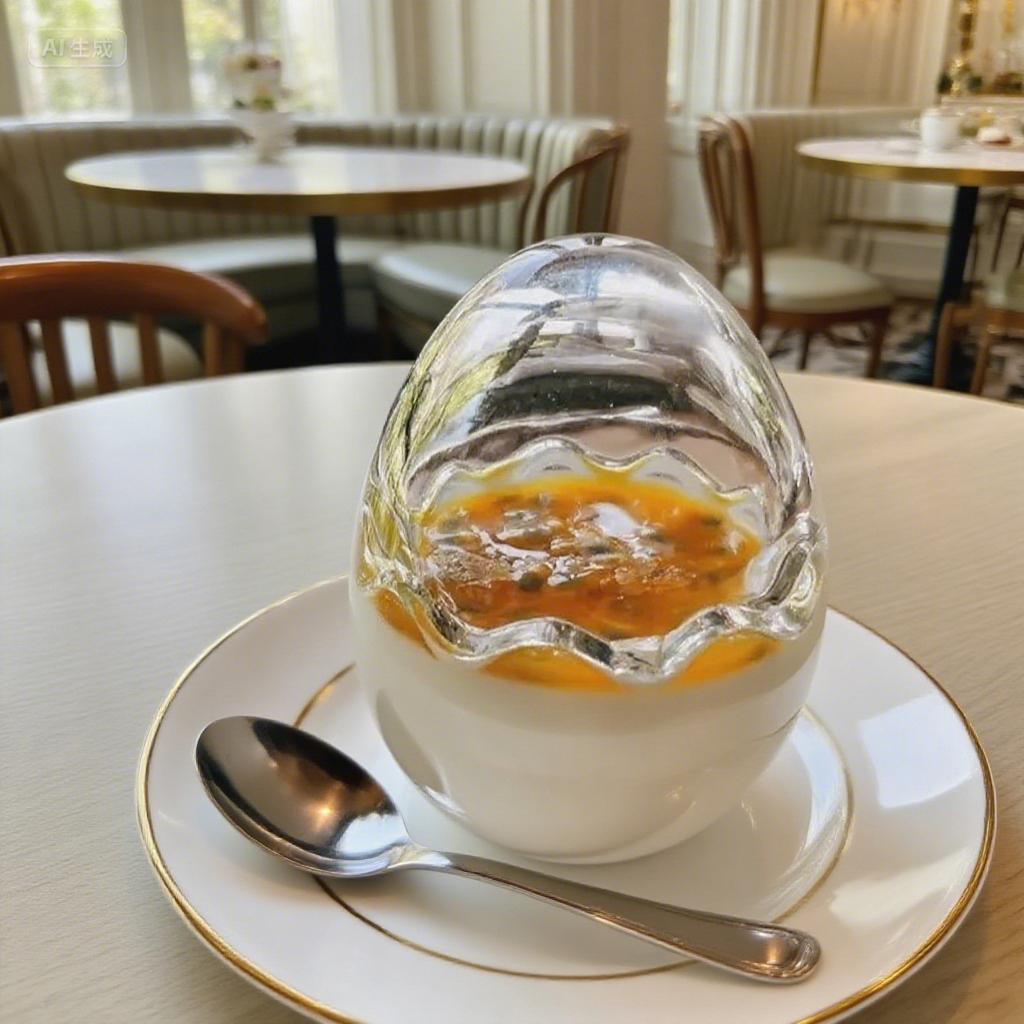 Eggshell Bowl Dessert Pudding Tableware Dish Pretty Fruit Plate Food Thermal Soup Steamed Egg Bowl French Glass Kitchen Utensils