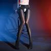New Pearl Crotch Sexy Glossy One-Piece Stockings Plus Size No-Removal  Black Temptation Pantyhose for Women