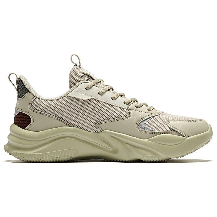 Erke Hawk 2.0 Fashion Versatile Non-Slip Wear-Resistant Low-Top Casual Shoes Men Sneaker Pumice-Gray Warm-Mist-Gray 51124102101-809