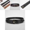 Womens Elegant Pu Leather Belt Alloy Pin Buckle Fashion Waist Strap Suitable For Work And Leisure