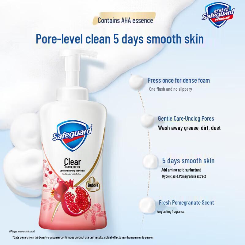 Safeguard Pomegranate Foaming Body Wash