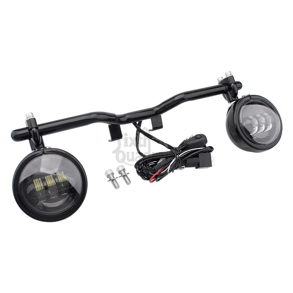 Motorcycle Modification Accessory Fog Lights 4.5'' waterproof LED Auxillary Headligh Chrome For BMW R 18 B R18B R18 2021-2024