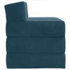 Folding Sofa Bed Blue 200 x 70 x 15 cm Velvet