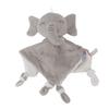 Ongwan Baby Bath Towel, Baby Pacifier Towel, Plush Cartoon Doll, Infant Burp Cloth Handkerchief, for Babies 3 Months and Up (Elephant)
