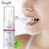 RtopR Mint Teeth Whitening Mousse 60ml Bottle Removal Plaque   Tooth Stain   Tartar Teeth Clearing Portable