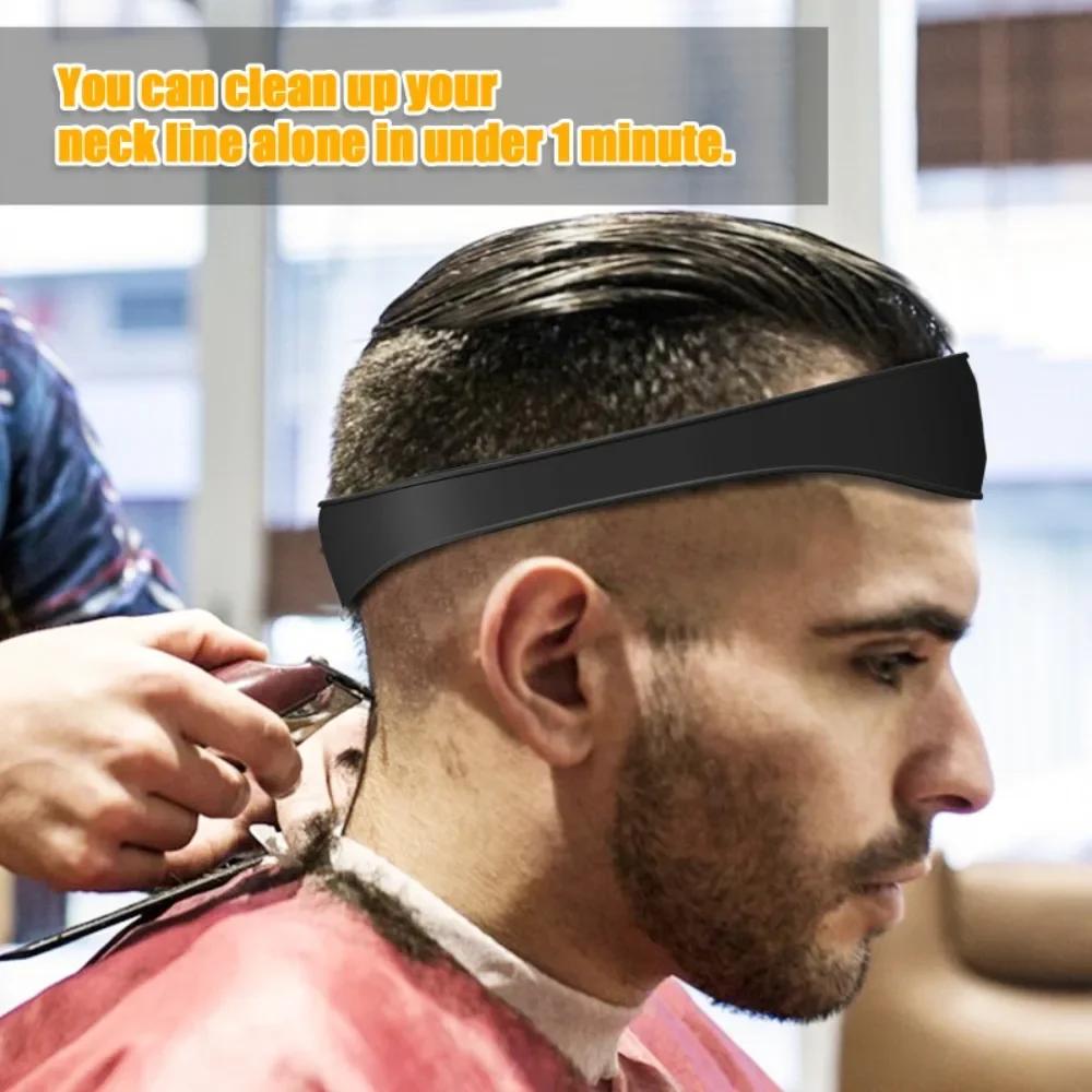 1 pz Fai da te Taglio Capelli a Casa Tagli di Capelli Cerchietto Curvo Modello per Rasatura Scollatura in Silicone Guida Taglio Capelli Strumenti da Barbiere per lo Styling dei Capelli