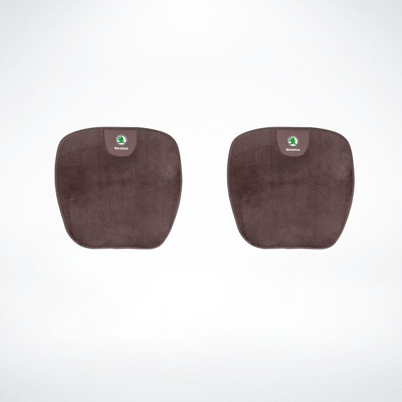 Car Seat Cover Backrest Pad Cushion Plush Interior Accessories For Skoda Octavia Superb Rapid Kodiaq Karoq Fabia Kamiq Enyaq RS
