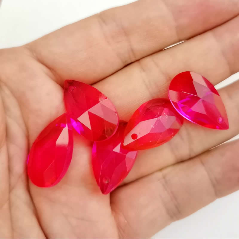 Wholesale lots Faceted Hole Crystal Glass rhinestones Teardrop loose beads jewelry Jewelry beads accessories 8X12/10X14m