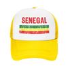 Senegal Sun Hats Fitted Retro FeUnisex Unisex Mesh Trucker Hat Breathable Print Hiking Fishing Baseball Cap Birthday Gift