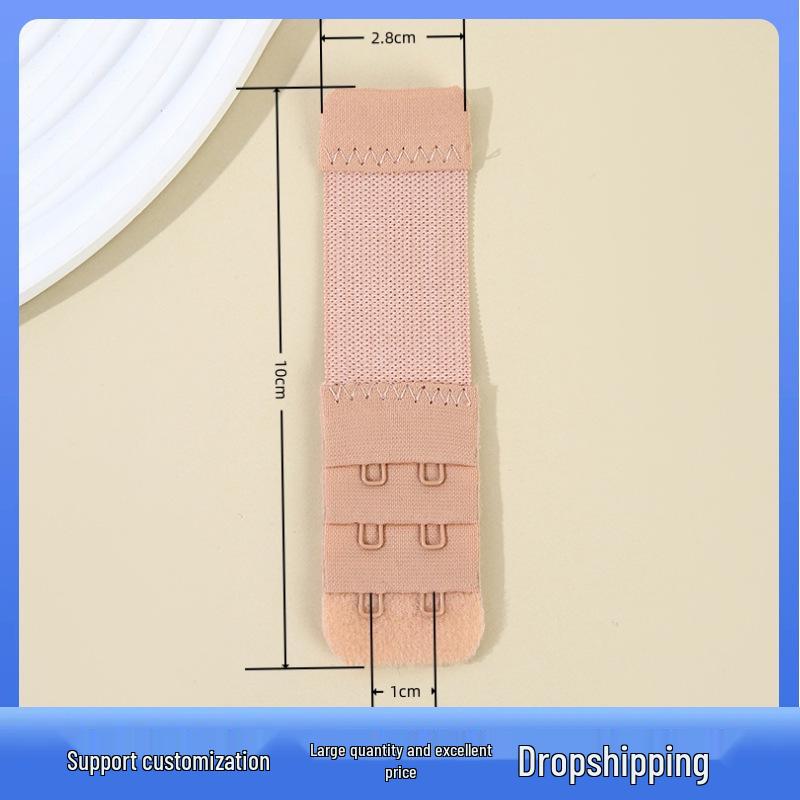 

Нейлоновий еластичний подовжувач для бюстгальтера 2,8 см із застібкою на два гачки у три ряди 3 Pearl Bags