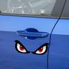 Car Rearview Mirror Reflective  Sticker 3d Shark  Eye  Pattern  Sticker Sticker For Automobile