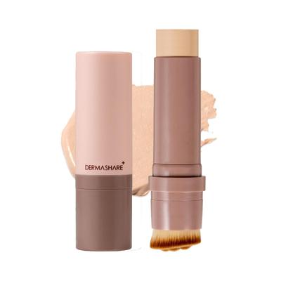 Foundation Stick Foundation with Suitable for All Skin Removable Natural Beige [DERMASHARE] Brush, Types, Vegan, Brush, 14g, Dermashare,