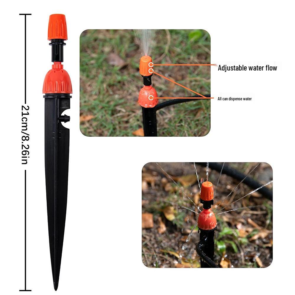 Adjustable Flow Little Red Riding Hood Drip Head: Micro-Spray Irrigation Sprinkler for Horticulture