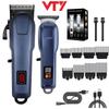 Electric Hair Clipper with Steel Blades & Digital Display – Rechargeable 808 Model for Cross-Border Salon & Home Use