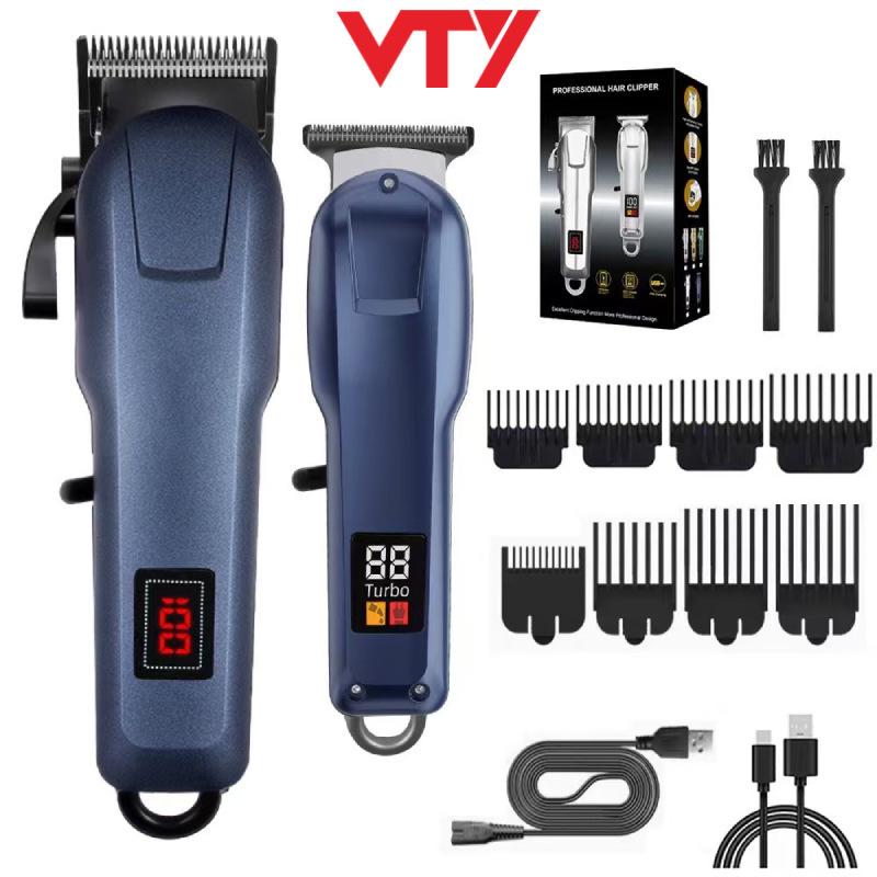 Electric Hair Clipper with Steel Blades & Digital Display – Rechargeable 808 Model for Cross-Border Salon & Home Use