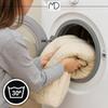 Koc dwustronny 200x220 cm pled 2w1 pluszowy 420g/m² narzuta na łóżko beżowy MORE&DECO