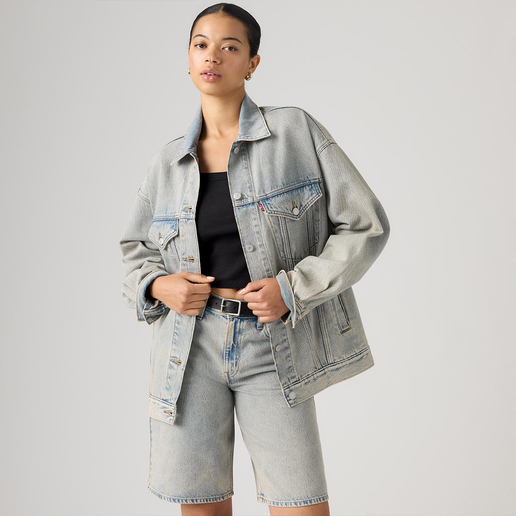 Levis American Vintage Casual Wash Solid Loose Comfortable Classic Denim Jacket Women jackets A3472-0011