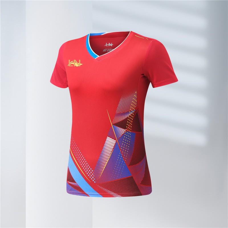 Unisex Quick-Dry Badminton Shirt Men Women Kids Sport Training Tee
