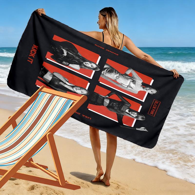 Vibrant Pink Vibes beach towel soft Beach towel for vacation photos Absorbent bath towel swim Outdoor pool towel Travel and vacation towels Comfort