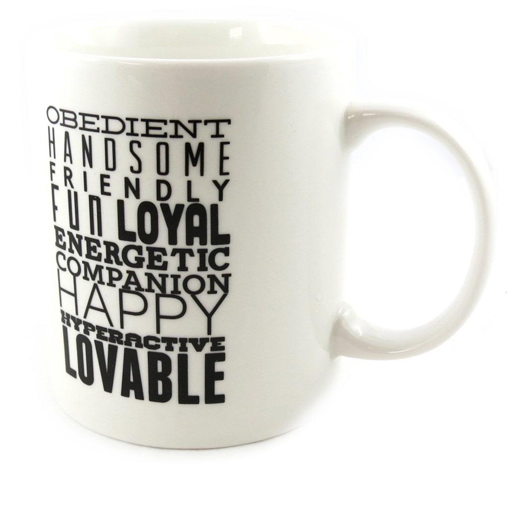 Les Trésors De Lily [M4013] - Ivory 'Golden Retriever' Mug