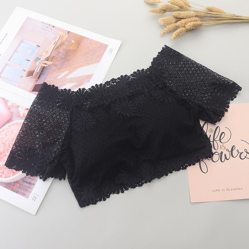 

Жіночі спокусливі мереживні кроп-топи з відкритими плечима, з вставками, з коротким рукавом, бралетки, майки чорний