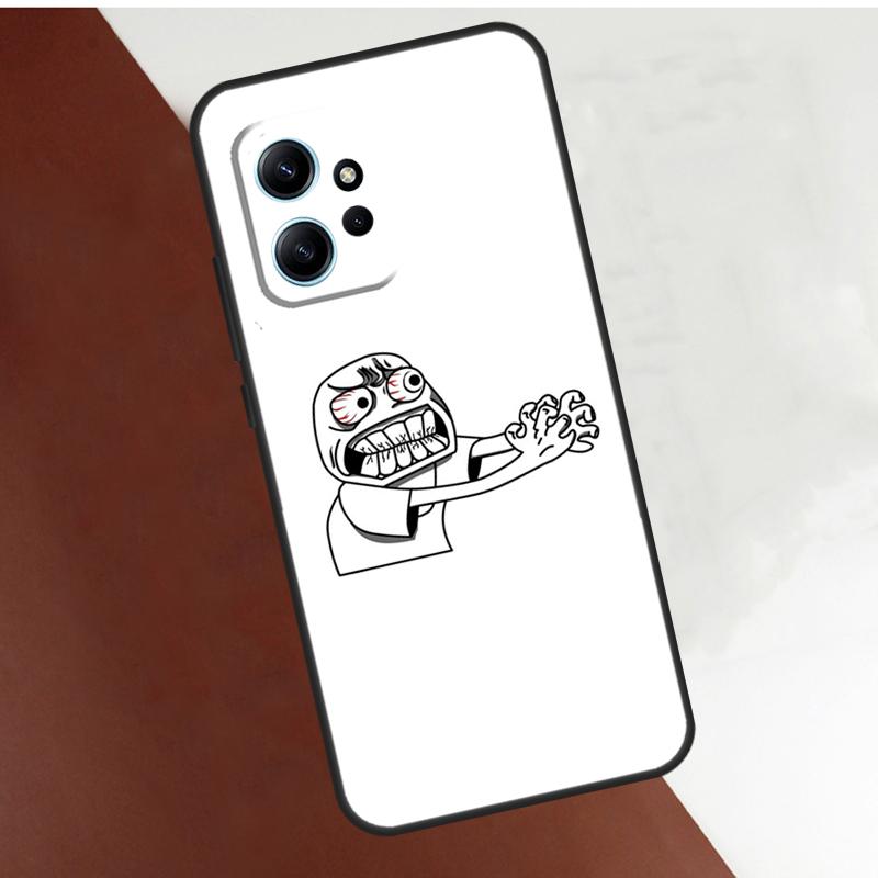 Troll Face Meme Case For Xiaomi Redmi Note 14 10 11 12 13 15 Pro Plus Cover For Redmi 15 14C 10C 12C 13C 15C