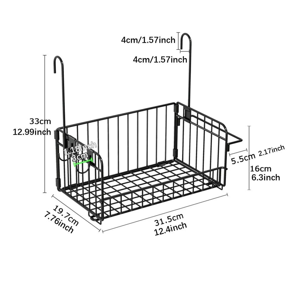 Removable Iron Bathroom Hanging Basket Bathroom Storage Rack Wall Mounted Toilet Storage Basket Toiletries Storage Basket